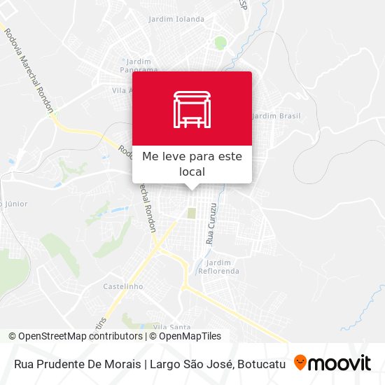 Rua Prudente De Morais | Largo São José mapa