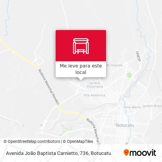 Avenida João Baptista Carnietto, 736 mapa
