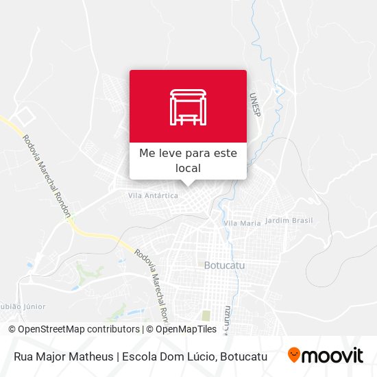 Rua Major Matheus | Escola Dom Lúcio mapa