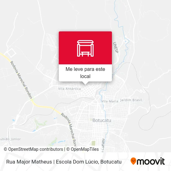 Rua Major Matheus | Escola Dom Lúcio mapa