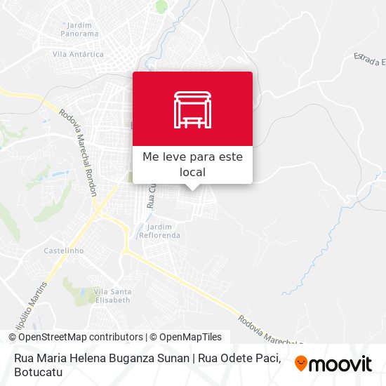 Rua Maria Helena Buganza Sunan | Rua Odete Paci mapa