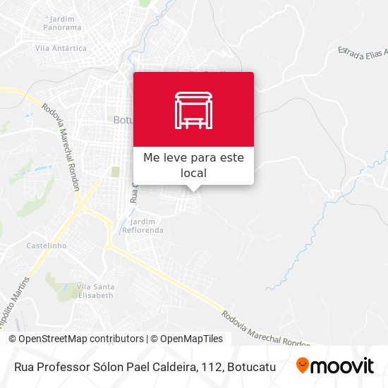Rua Professor Sólon Pael Caldeira, 112 mapa