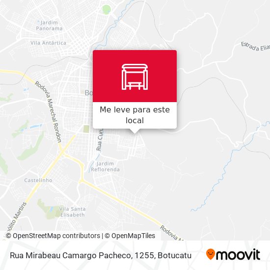 Rua Mirabeau Camargo Pacheco, 1255 mapa
