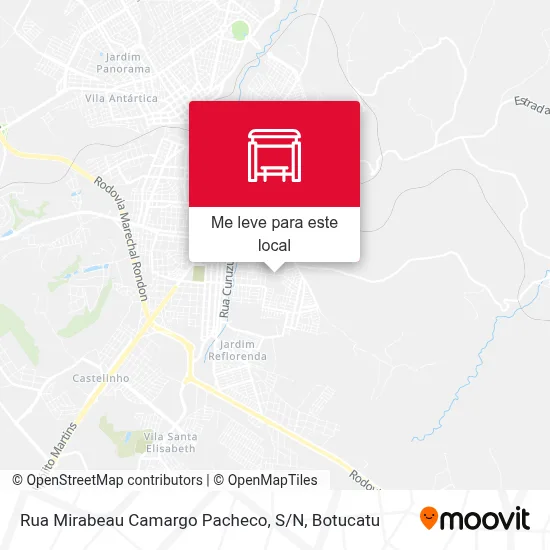 Rua Mirabeau Camargo Pacheco, S / N mapa