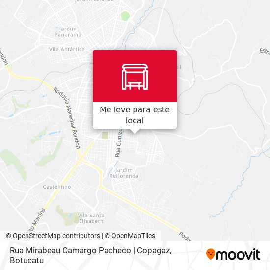 Rua Mirabeau Camargo Pacheco | Copagaz mapa