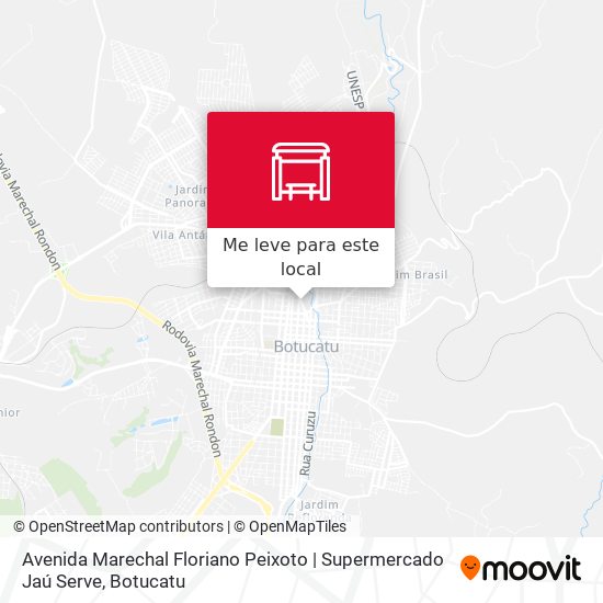 Avenida Marechal Floriano Peixoto | Supermercado Jaú Serve mapa
