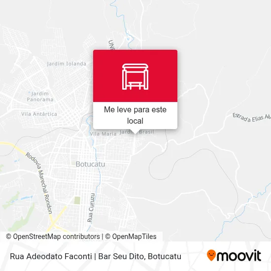 Rua Adeodato Faconti | Bar Seu Dito mapa