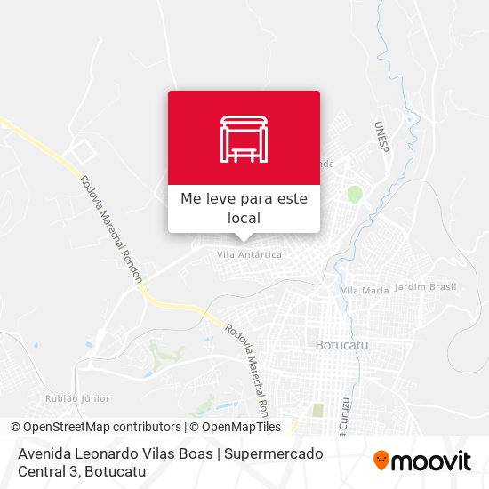 Avenida Leonardo Vilas Boas | Supermercado Central 3 mapa