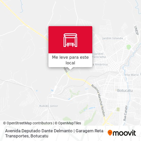 Avenida Deputado Dante Delmanto | Garagem Reta Transportes mapa