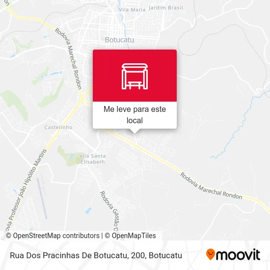 Rua Dos Pracinhas De Botucatu, 200 mapa