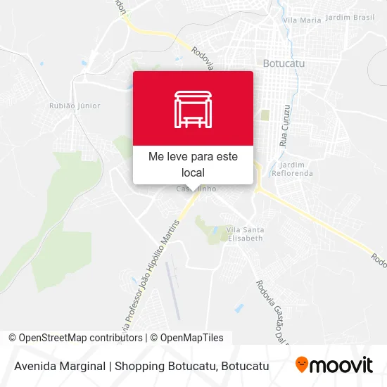 Avenida Marginal | Shopping Botucatu mapa