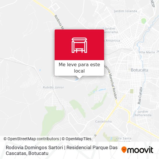 Rodovia Domingos Sartori | Residencial Parque Das Cascatas mapa