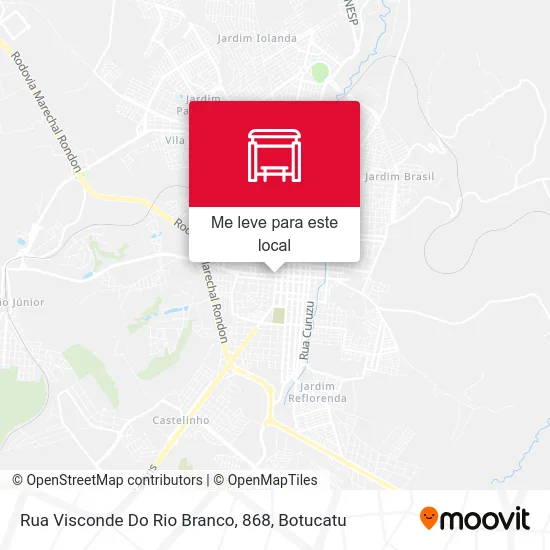 Rua Visconde Do Rio Branco, 868 mapa