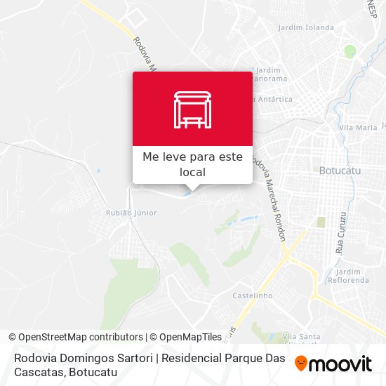 Rodovia Domingos Sartori | Residencial Parque Das Cascatas mapa