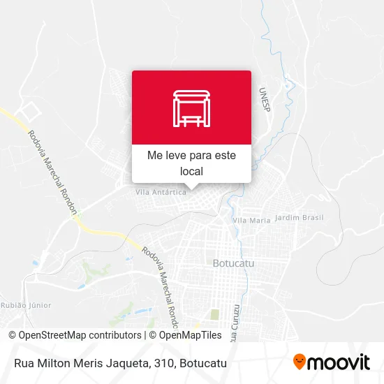 Rua Milton Meris Jaqueta, 310 mapa