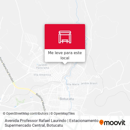 Avenida Professor Rafael Laurindo | Estacionamento Supermercado Central mapa