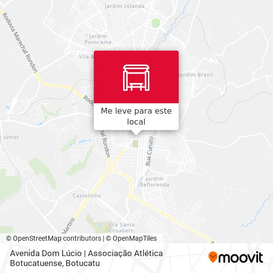 Avenida Dom Lúcio | Associação Atlética Botucatuense mapa