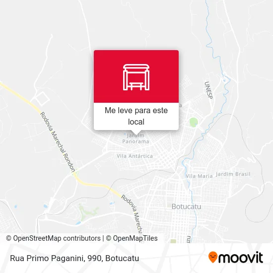 Rua Primo Paganini, 990 mapa
