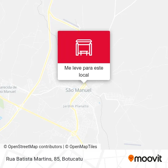 Rua Batista Martins, 85 mapa