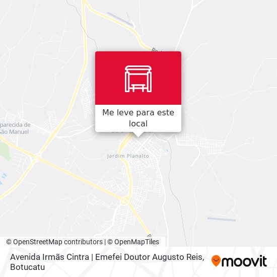 Avenida Irmãs Cintra | Emefei Doutor Augusto Reis mapa