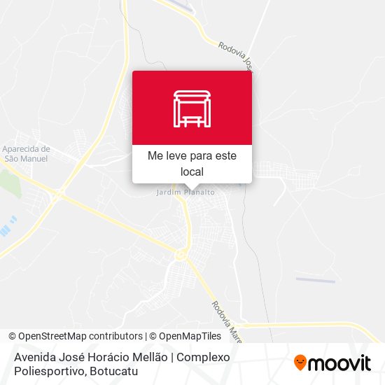 Avenida José Horácio Mellão | Complexo Poliesportivo mapa