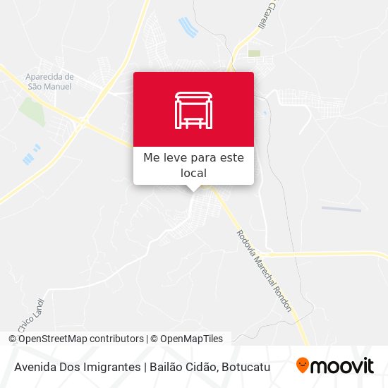 Avenida Dos Imigrantes | Bailão Cidão mapa
