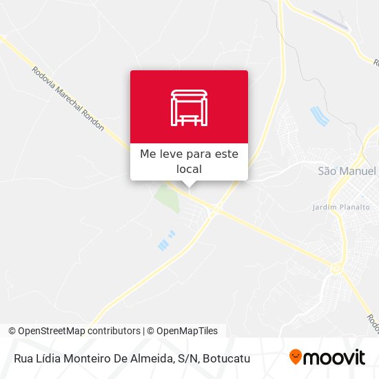 Rua Lídia Monteiro De Almeida, S / N mapa