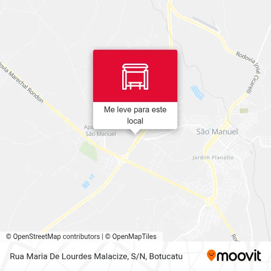 Rua Maria De Lourdes Malacize, S / N mapa