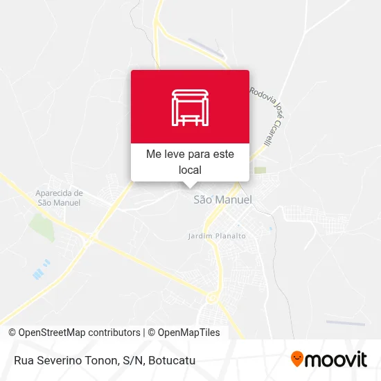 Rua Severino Tonon, S/N mapa