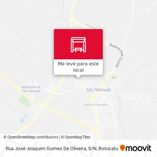 Rua José Joaquim Gomes De Oliveira, S / N mapa