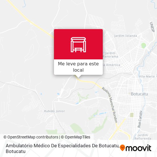 Ambulatório Médico De Especialidades De Botucatu mapa