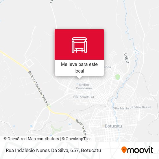 Rua Indalécio Nunes Da Silva, 657 mapa