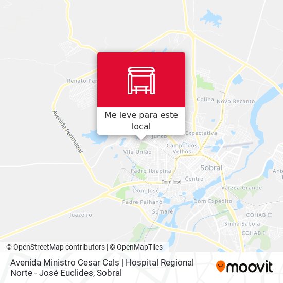 Avenida Ministro Cesar Cals | Hospital Regional Norte - José Euclides mapa