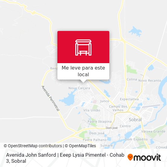 Avenida John Sanford | Eeep Lysia Pimentel - Cohab 3 mapa