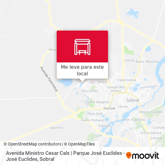 Avenida Ministro Cesar Cals | Parque José Euclides - José Euclides mapa