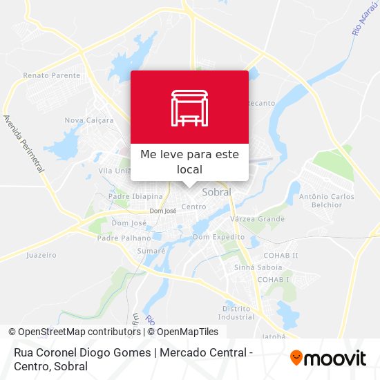 Rua Coronel Diogo Gomes | Mercado Central - Centro mapa