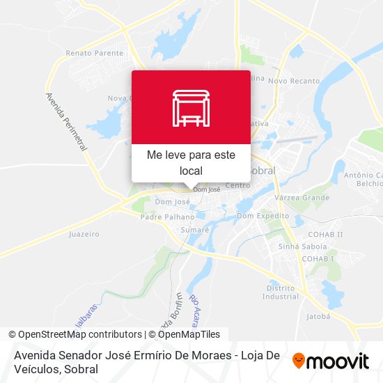 Avenida Senador José Ermírio De Moraes - Loja De Veículos mapa