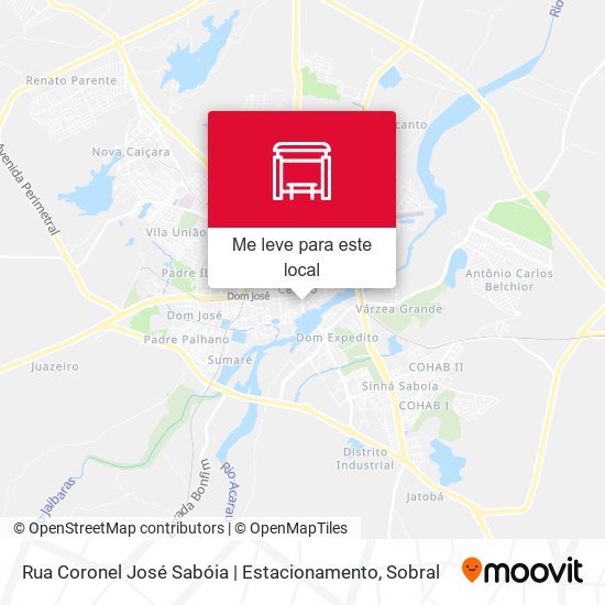 Rua Coronel José Sabóia | Estacionamento mapa