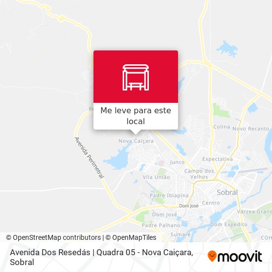 Avenida Dos Resedás | Quadra 05 - Nova Caiçara mapa