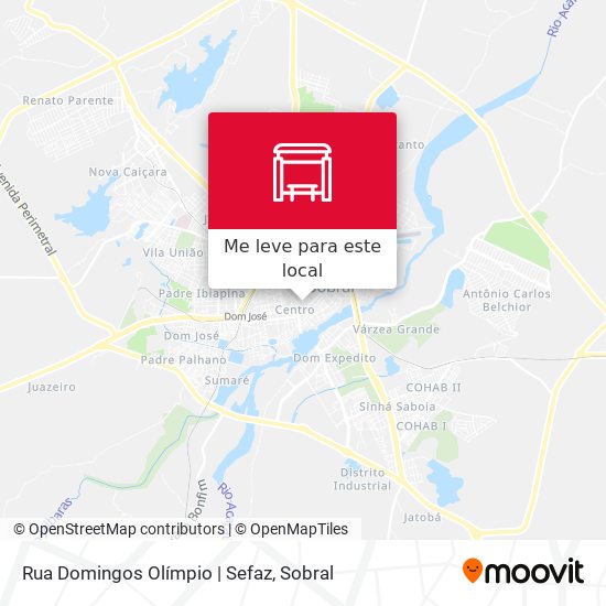 Rua Domingos Olímpio | Sefaz mapa