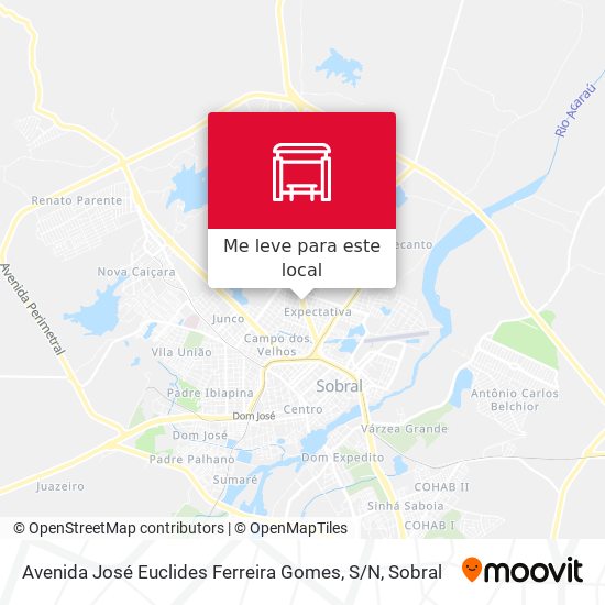 Avenida José Euclides Ferreira Gomes, S / N mapa