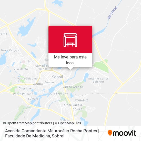 Avenida Comandante Maurocélio Rocha Pontes | Faculdade De Medicina mapa