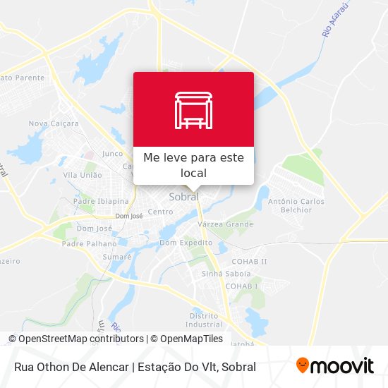 Rua Othon De Alencar | Estação Do Vlt mapa