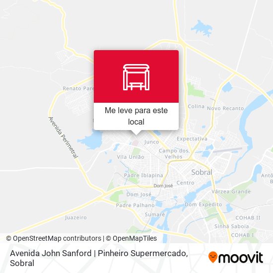Avenida John Sanford | Pinheiro Supermercado mapa