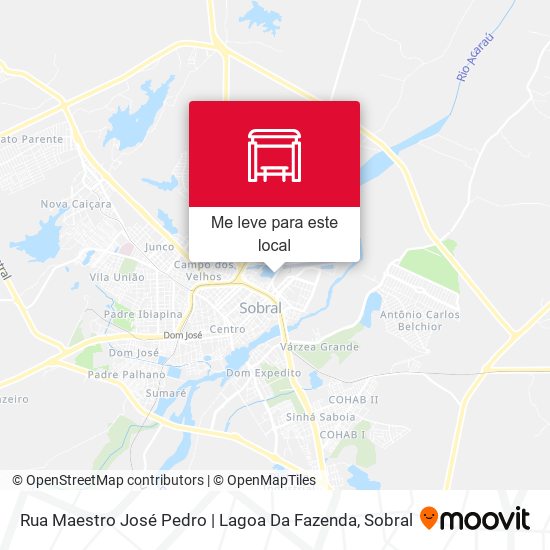 Rua Maestro José Pedro | Lagoa Da Fazenda mapa