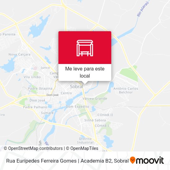 Rua Eurípedes Ferreira Gomes | Academia B2 mapa