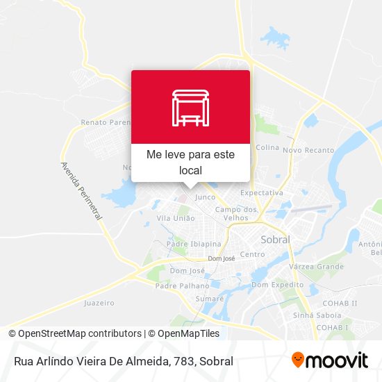 Rua Arlíndo Vieira De Almeida, 783 mapa