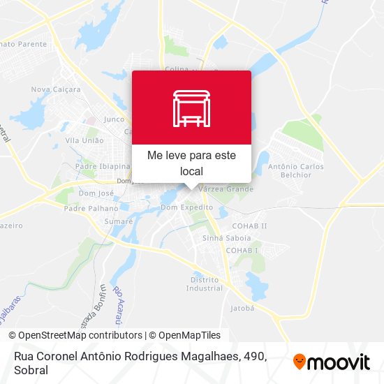 Rua Coronel Antônio Rodrigues Magalhaes, 490 mapa