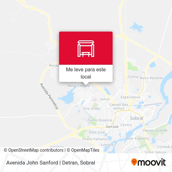 Avenida John Sanford | Detran mapa