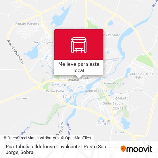 Rua Tabelião Ildefonso Cavalcante | Posto São Jorge mapa